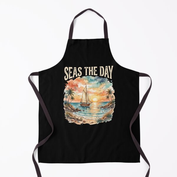 Item preview, Seas The Day Sailboat Beach Sunset designed and sold by dudelinart.