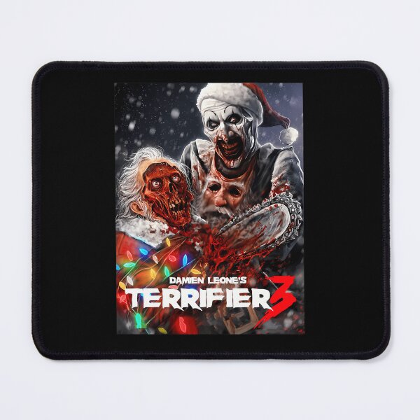 Item preview, Creepy Clown Holding Chainsaw Next To Skeleton designed and sold by yourfavh.