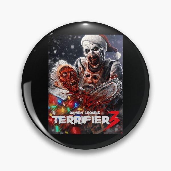 Item preview, Creepy Clown Holding Chainsaw Next To Skeleton designed and sold by yourfavh.