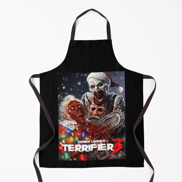 Item preview, Creepy Clown Holding Chainsaw Next To Skeleton designed and sold by yourfavh.