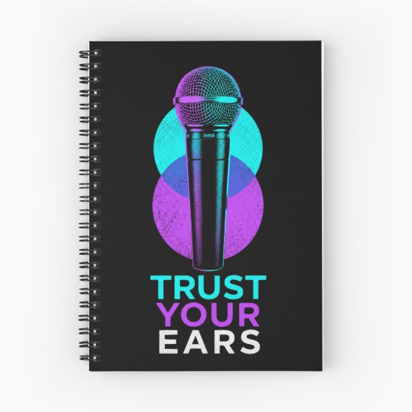 Item preview, Retro Neon Microphone Graphic – Trust Your Ears designed and sold by RelatableMess.