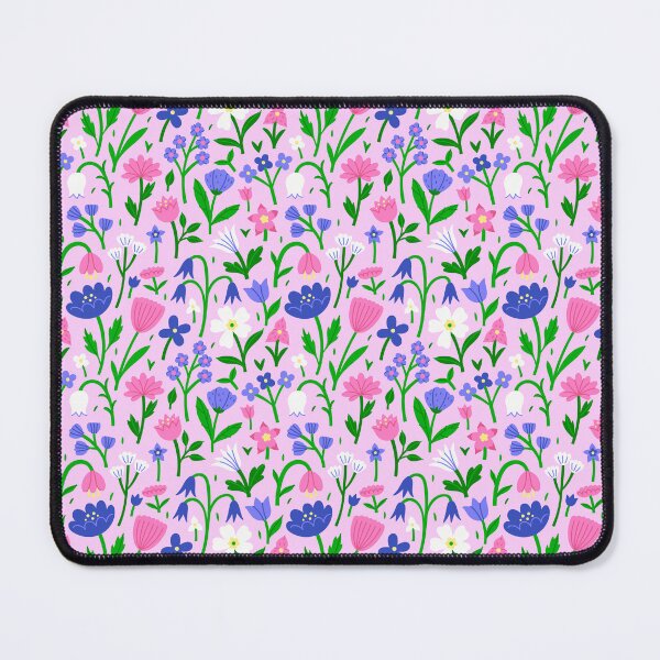 Item preview, different flowers on a pink background designed and sold by burbura.
