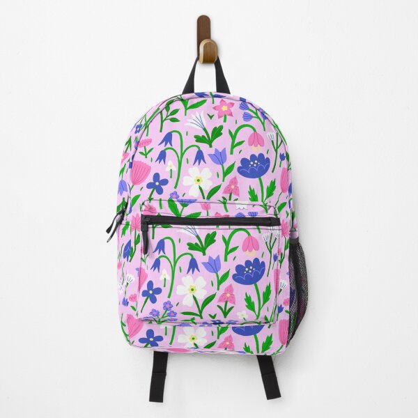 Item preview, different flowers on a pink background designed and sold by burbura.