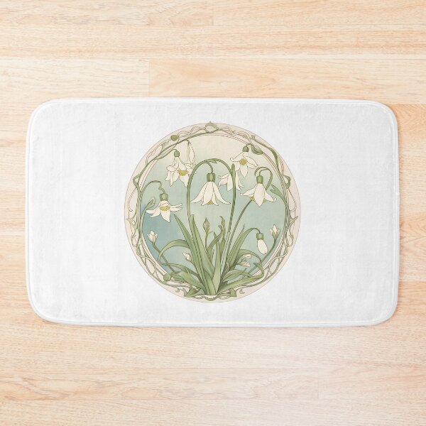 Item preview, Art Nouveau Inspired Blooming Spring Snowdrops designed and sold by JesseStewart.
