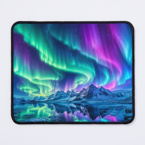 Item preview, Aurora Borealis Over Arctic Mountains designed and sold by MKDSN.