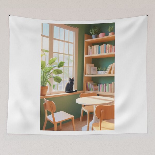 Item preview, Interior - Cozy Reading Nook, Warm and Peaceful Ambiance designed and sold by World-Pets.