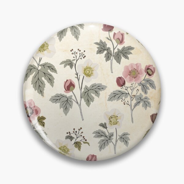 Item preview, Vintage Hellebore Floral Pattern | Antique Christmas Rose Botanical Design designed and sold by Mousy17.