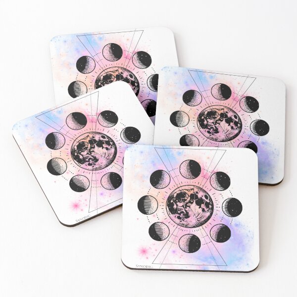 Item preview, Synodic Moon Phases Cosmic Aesthetic Design designed and sold by _KYDos_.