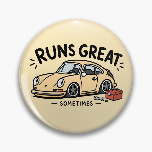 Item preview, Runs Great Sometimes Car Humor designed and sold by MonkiFlipp.