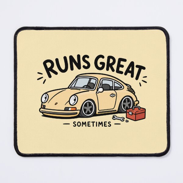 Item preview, Runs Great Sometimes Car Humor designed and sold by MonkiFlipp.