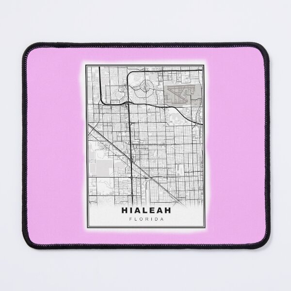 Item preview, Minimalist Hialeah Map designed and sold by Tamas Das.