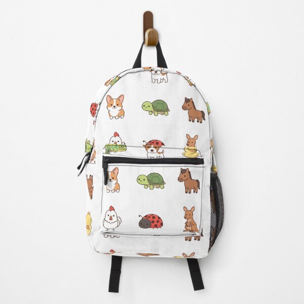 Item preview, Cute Kawaii Animals Set - Chameleon Puppy Corgi Kangaroo Horse & Farm Friends designed and sold by Pavnud.