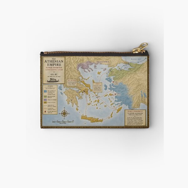 Item preview, The Athenian Empire, 431 BC — Power Without Contiguous Land, Historical Map Print designed and sold by The Painted Fence.