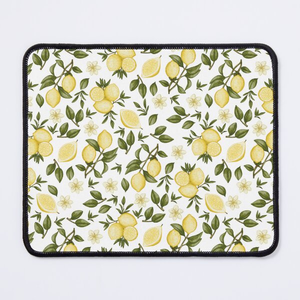 Item preview, Botanical Watercolor Lemons and White Blossoms Pattern designed and sold by svitlaarty.