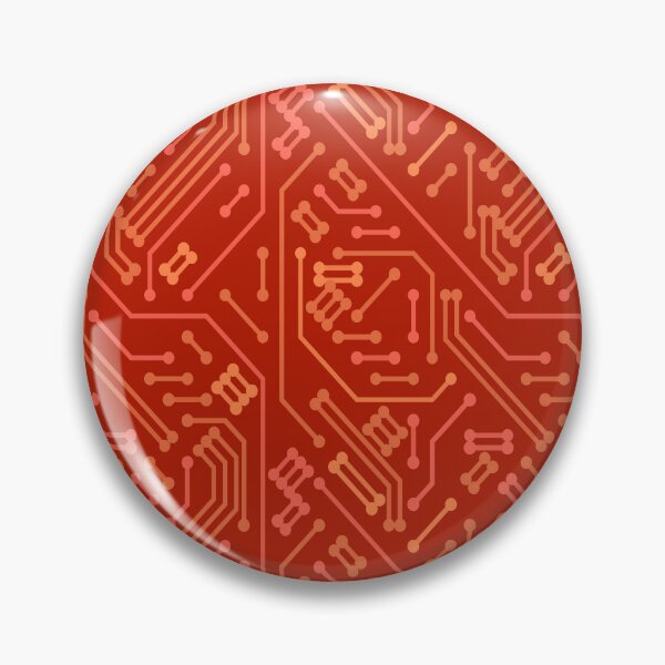 Item preview, The Retro-Futurist Circuitry Crimson designed and sold by TexSta.