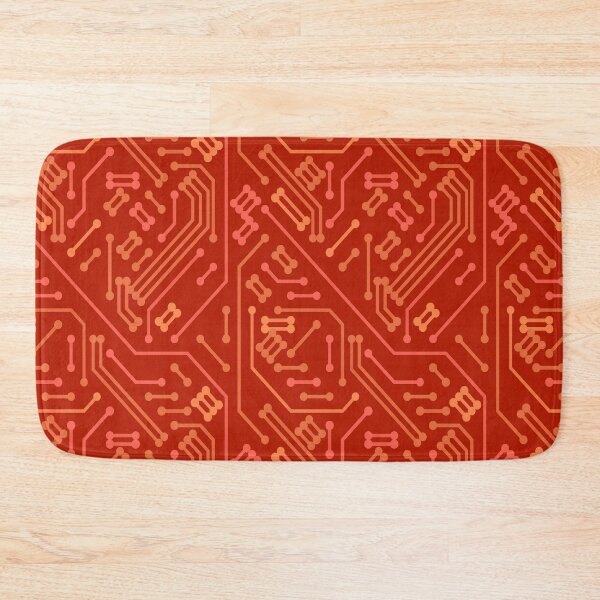 Item preview, The Retro-Futurist Circuitry Crimson designed and sold by TexSta.