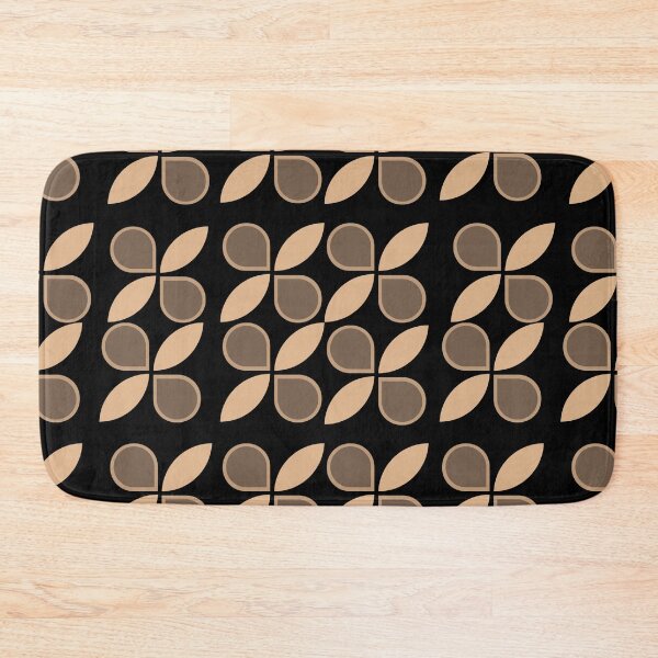 Item preview, ​Retro Geometric Petal Pattern in Warm Beige designed and sold by Jyoti-Quotes.