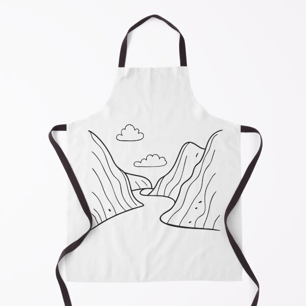 Item preview, A thin footpath slicing through the center of a steep valley designed and sold by rasagamastore.