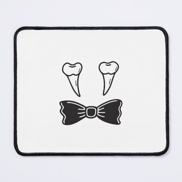 Item preview, A set of vampire fangs resting next to a neatly tied black bow tie designed and sold by rasagamastore.