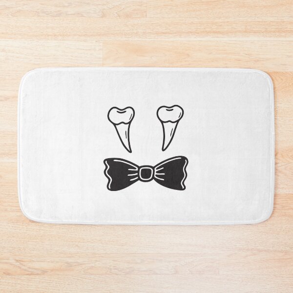 Item preview, A set of vampire fangs resting next to a neatly tied black bow tie designed and sold by rasagamastore.