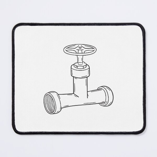 Item preview, A pipe connection with a visible valve located under the sink designed and sold by rasagamastore.