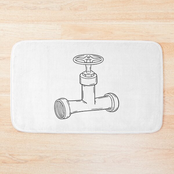 Item preview, A pipe connection with a visible valve located under the sink designed and sold by rasagamastore.