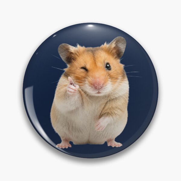 Item preview, Funny Winking Golden Hamster Motivation Illustration designed and sold by bosamji.