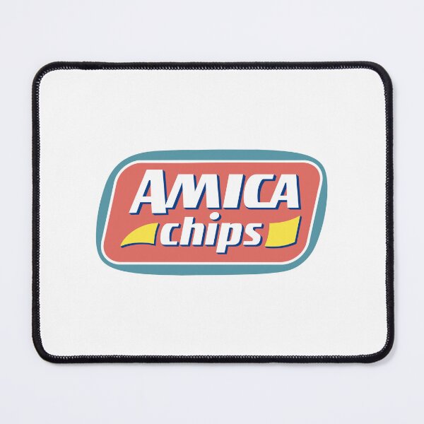 Item preview, Amica Chips Vintage Snack Badge Design designed and sold by chinbza.