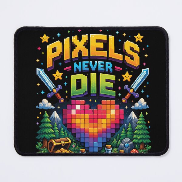 Item preview, Pixels Never Die – Retro Pixel Adventure Graphic T-Shirt designed and sold by JIMBOEE.