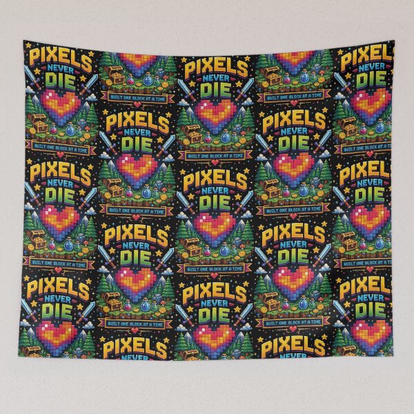 Item preview, Pixels Never Die – Retro Pixel Adventure Graphic T-Shirt designed and sold by JIMBOEE.