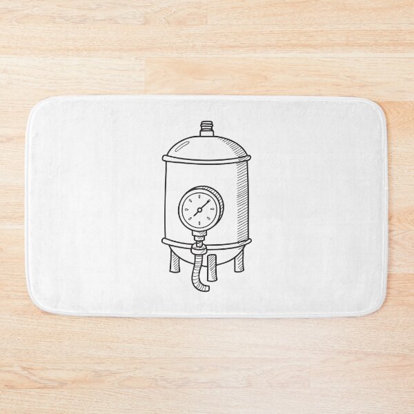 Item preview, A boiler tank with a pressure valve attached in a dark basement designed and sold by rasagamastore.