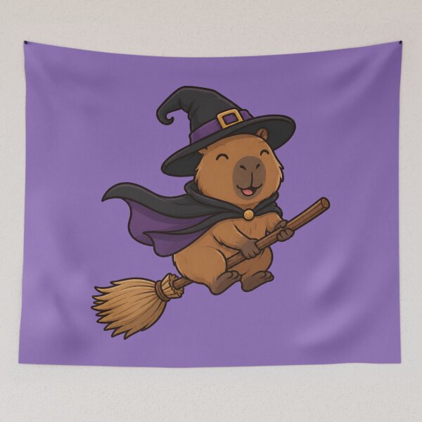 Item preview, Capybara Halloween Witch designed and sold by Ivy-Triggs.