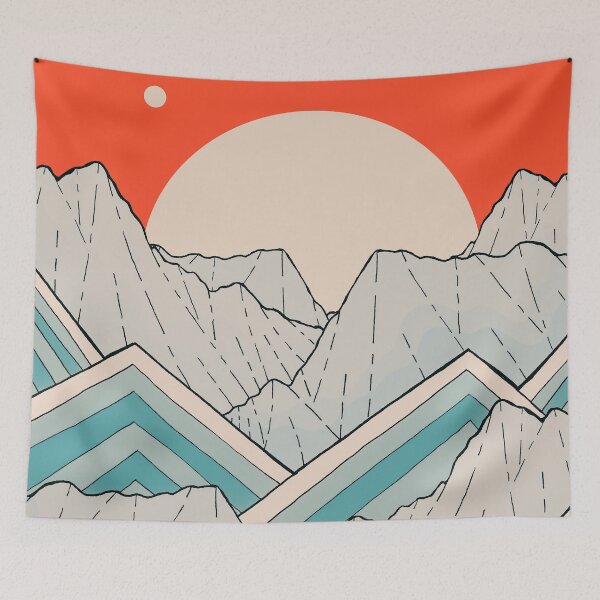 Item preview, Waves by the mountains designed and sold by Swadeillustrations.