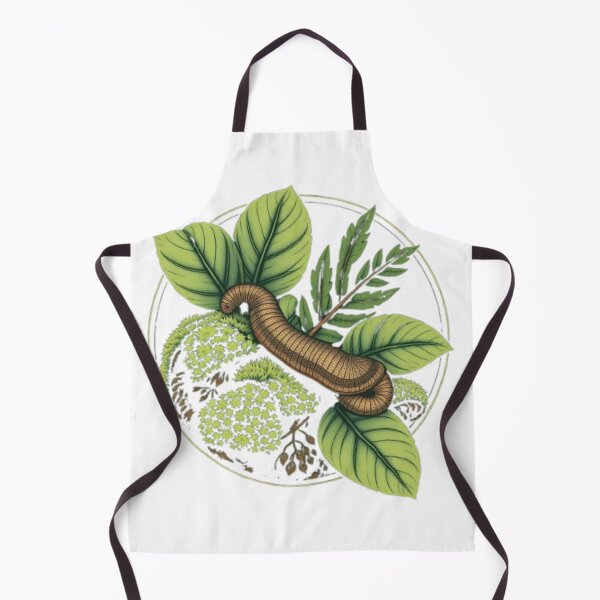 Item preview, Velvet Worm Botanical Badge | Minimal Nature Wildlife Design designed and sold by MystiColo.