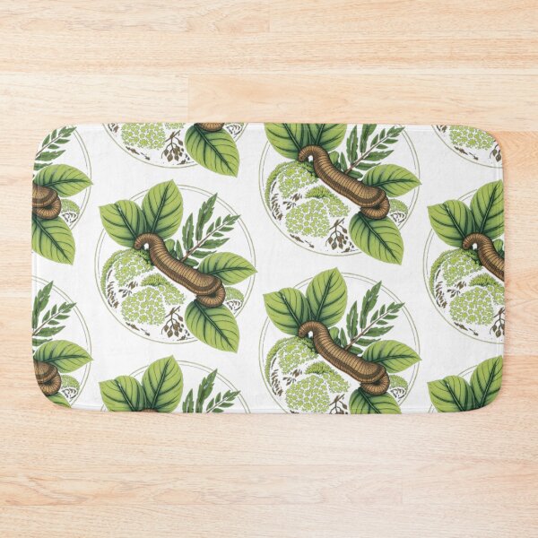 Item preview, Velvet Worm Botanical Badge | Minimal Nature Wildlife Design designed and sold by MystiColo.