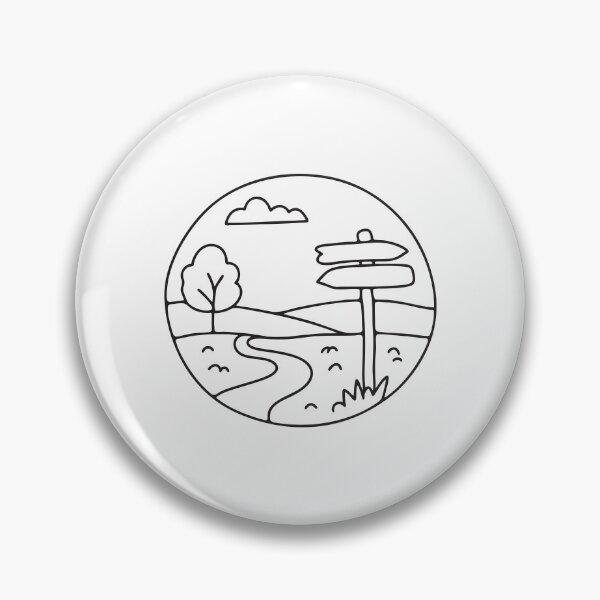 Item preview, A marker sign standing by a trail that leads through the valley designed and sold by rasagamastore.