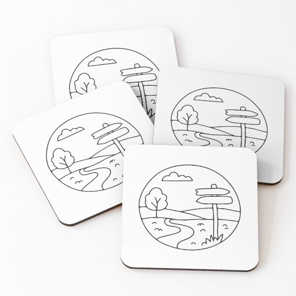 Item preview, A marker sign standing by a trail that leads through the valley designed and sold by rasagamastore.