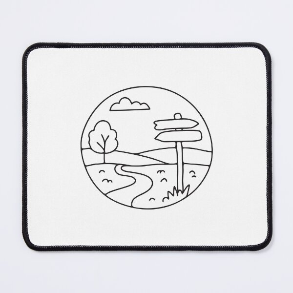 Item preview, A marker sign standing by a trail that leads through the valley designed and sold by rasagamastore.