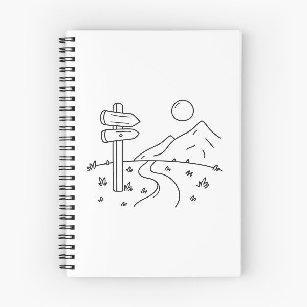 Item preview, A direction sign posted near a rugged trail entering the valley designed and sold by rasagamastore.