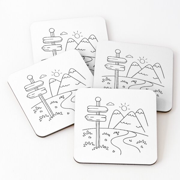 Item preview, A trailhead sign standing at the start of a dirt path into the valley designed and sold by rasagamastore.