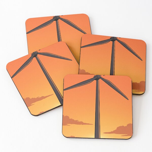 Item preview, Huge Fan Wind Turbine Comic | Punny Renewable Energy Sunset Art designed and sold by wanabeyourdog.