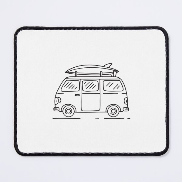 Item preview, A surfboard securely fastened to the roof of a car designed and sold by rasagamastore.