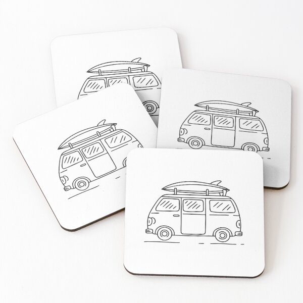 Item preview, A surfboard securely fastened to the roof of a car designed and sold by rasagamastore.