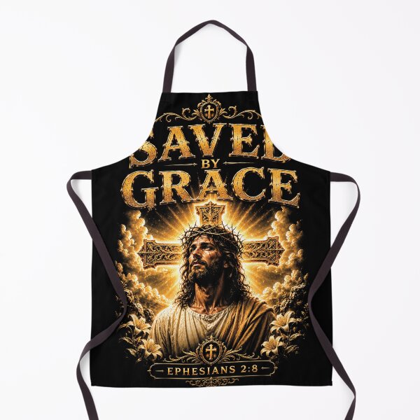 Item preview, Saved By Grace Ephesians 2:8 Christian Jesus Bible Verse Design designed and sold by thepixfactory.