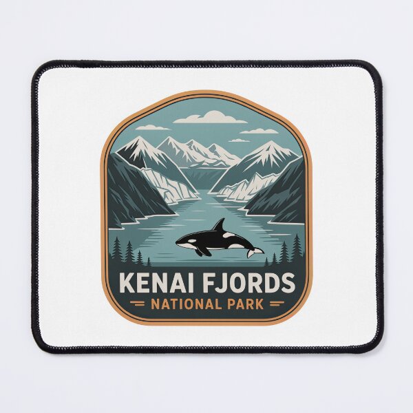 Item preview, Kenai Fjords National Park Vintage Travel Badge designed and sold by Teelogic.