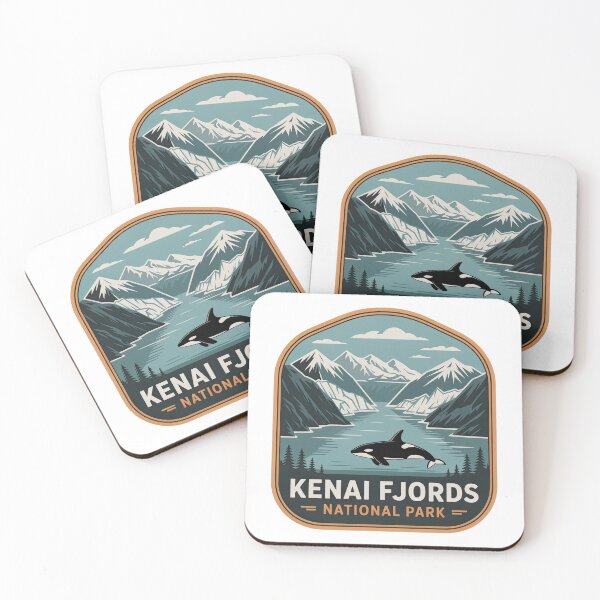 Item preview, Kenai Fjords National Park Vintage Travel Badge designed and sold by Teelogic.