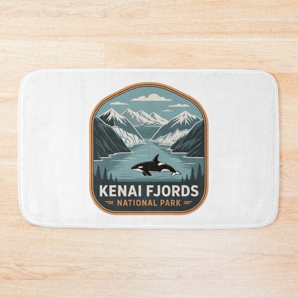 Item preview, Kenai Fjords National Park Vintage Travel Badge designed and sold by Teelogic.