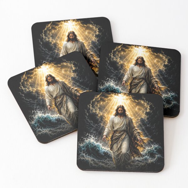 Item preview, Jesus Walking On Water Christian Faith Inspirational Bible Art designed and sold by thepixfactory.