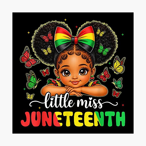 Item preview, Little Miss Juneteenth Black African June 19th Girls designed and sold by bowenugztre.