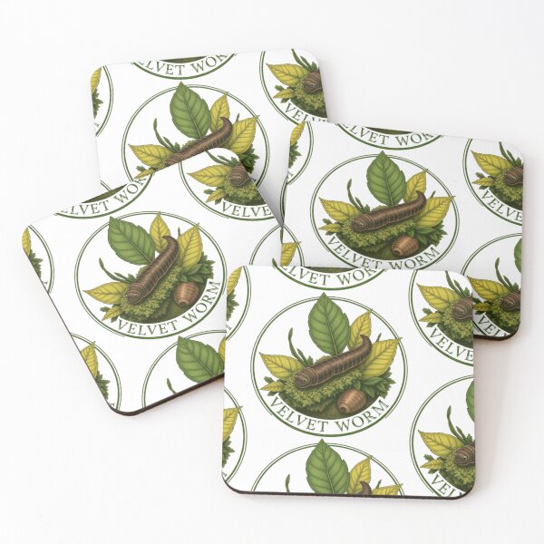 Item preview, Velvet Worm Vintage Nature Emblem | Botanical Wildlife Illustration designed and sold by MystiColo.
